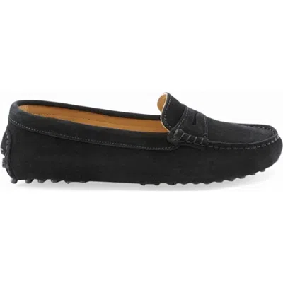 Menina Step Oporto Moccasin Loafer In Black