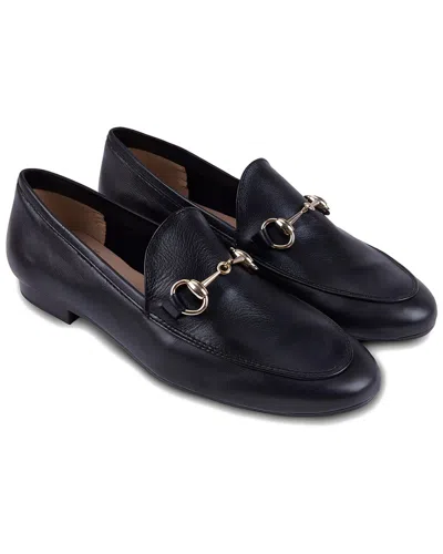 Menina Step Toledo Leather Loafer In Black