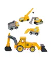 Mentari Toys Construction Vehicles Bundle In Multi