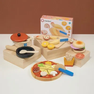 Mentari Toys Fast Food Bundle In Red;beige
