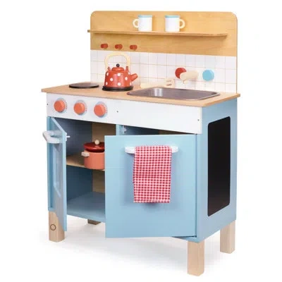 Mentari Toys Kid's Kitchen In Blue;brown