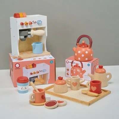 Mentari Toys Make Me A Cuppa In Brown;white;red
