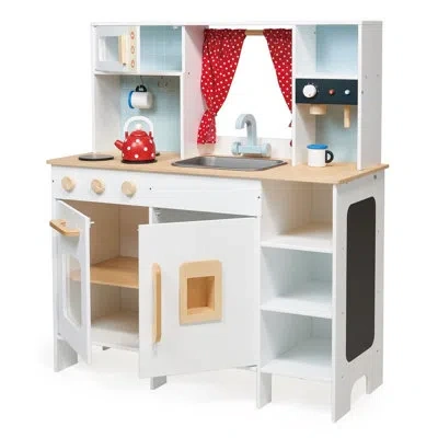 Mentari Toys Play Kitchen In Blue;white