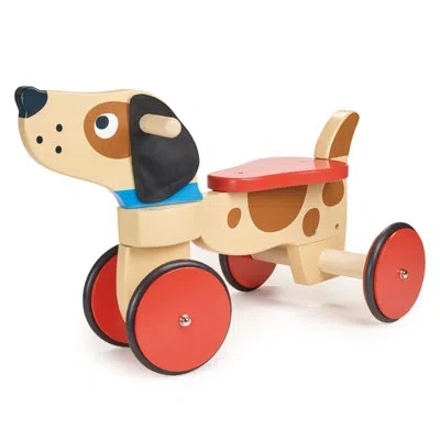 Mentari Toys Ride On Puppy In Red;beige