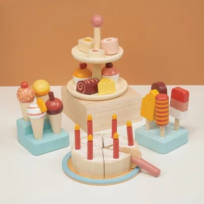 Mentari Toys Sweet Treats Bundle In Blue;red;beige