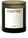 Menu Chapter Olfacte Scented Candle In Braun