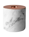 Menu Chunk Candelabrum Light Grey Size - Marble, Copper In Grey