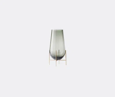 Menu Brown Glass In Smoke, Brass