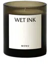 Menu Wet Ink Olfacte Scented Candle In Braun