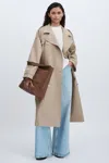 MEOTINE COTTON-CANVAS DOUBLE-BREASTED TRENCH COAT