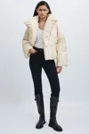 Meotine Oversized Puffer In Cream