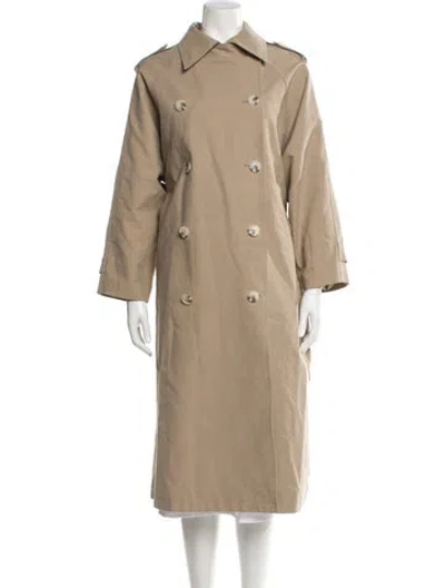 Pre-owned Meotine Trench Coat In Neutral
