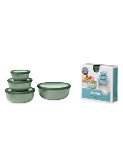 Mepal Cirqula 4-piece Food Storage Container Set In Green