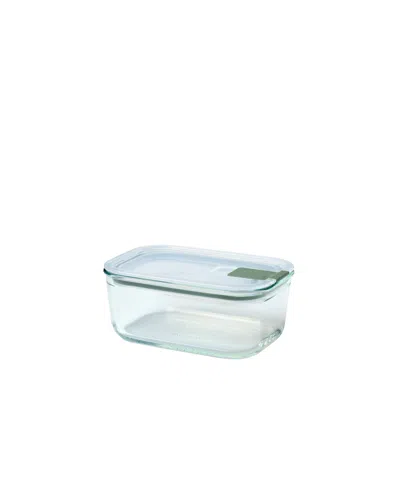 Mepal Easyclip 1pc. 23oz Rectangular Glass Box In Green