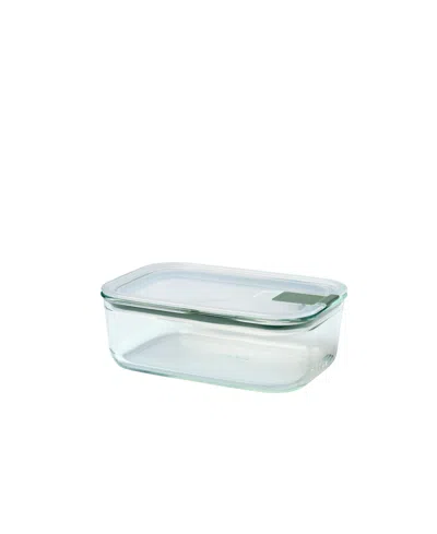 Mepal Easyclip 1pc. 34oz Rectangular Glass Box In Green