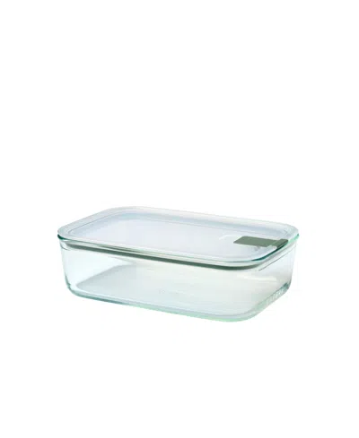 Mepal Easyclip 1pc. 51oz Rectangular Glass Box In Green