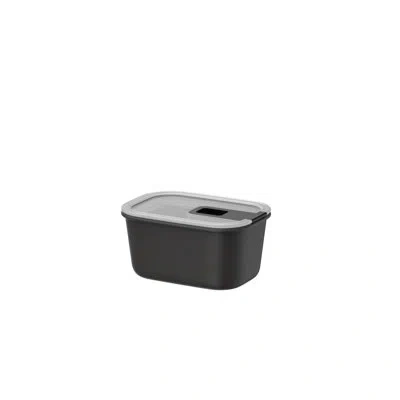 Mepal Easyclip 2.0 15oz Rectangular Food Storage Container, Made In Holland In Black