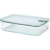 Mepal Easyclip Rectangular Glass Lunch Box In Sage