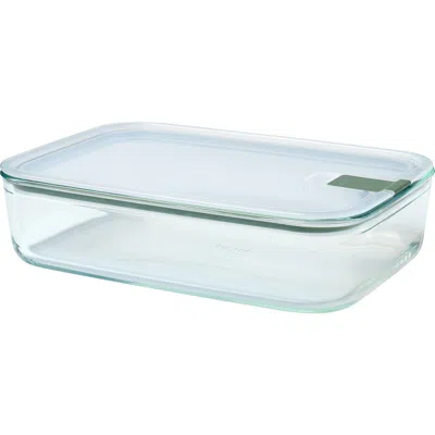Mepal Easyclip Rectangular Glass Lunch Box In Sage
