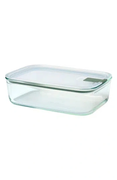 Mepal Easyclip Rectangular Glass Lunch Box In Sage