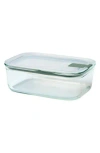 Mepal Easyclip Rectangular Glass Lunch Box In Sage