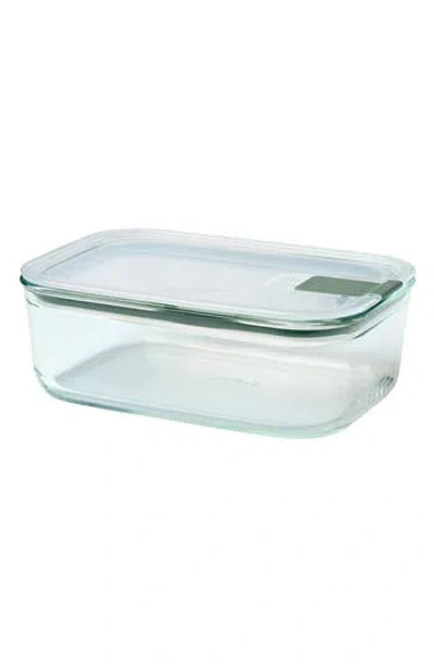 Mepal Easyclip Rectangular Glass Lunch Box In Sage