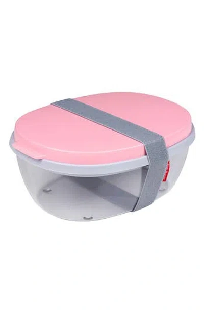 Mepal Rosti  Ellipse Duo-salad Bento Box In Nordic Pink