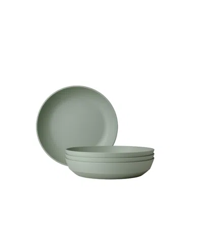 Mepal Silueta 4-pc. Deep Plate Set, Service For 4 In Green