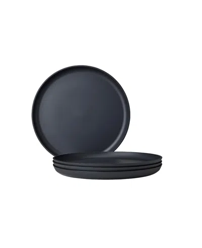 Mepal Silueta 4-pc. Dinner Plate Set, Service For 4 In Black