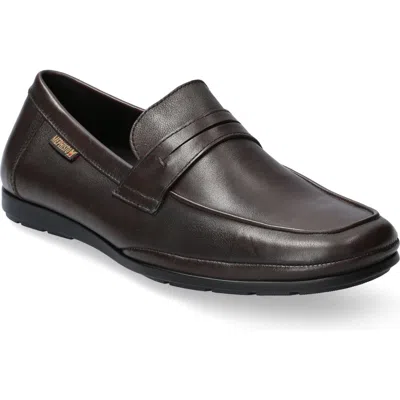 Mephisto Alexis Penny Loafer In Dark Brown