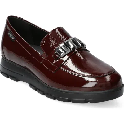 Mephisto Carlyne Leather Loafer In Red