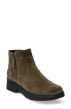 Mephisto Doucia Zip Bootie In Moss Velour