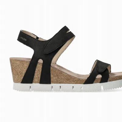 Mephisto Emelia Wedge Sandal In Black