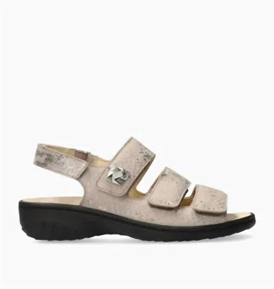 Mephisto Giorgina Women's Walking Sandal In Taupe In Multi