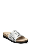 Mephisto Hanik Slide Sandal In Silver Petra