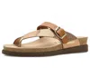 Mephisto Helen Mix Toe Loop Sandal In Gold