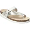 Mephisto Helen Mix Toe Loop Sandal In Gray