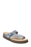 Mephisto Helen Toe Loop Sandal In Gray