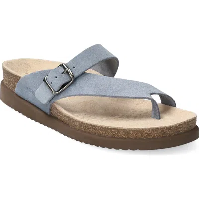 Mephisto Helen Toe Loop Sandal In Gray