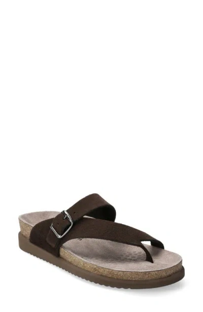 Mephisto Helen Toe Loop Sandal In Brown