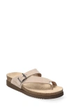 Mephisto Helen Toe Loop Sandal In Light Sand