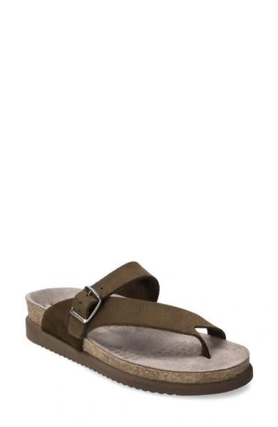 Mephisto Helen Toe Loop Sandal In Green