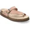 Mephisto Helen Toe Loop Sandal In Pink