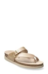 Mephisto Helen Toe Loop Sandal In Platinum Perla