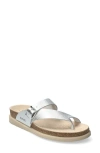 Mephisto Helen Toe Loop Sandal In Silver