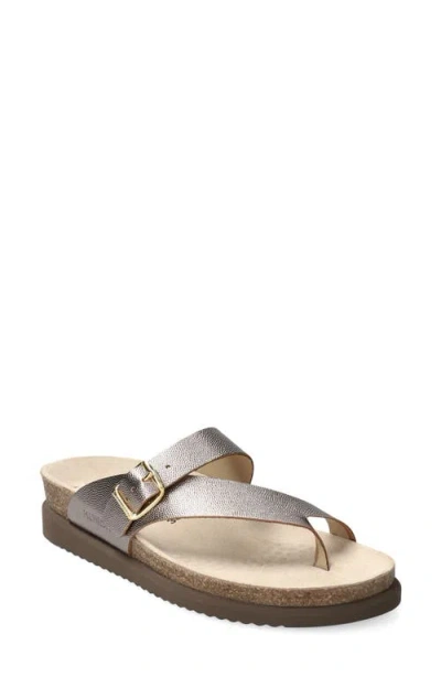 Mephisto Helen Toe Loop Sandal In Gray