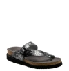 Mephisto Helen Toe Loop Sandal In Silver Cobra Print