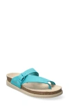 Mephisto Helen Toe Loop Sandal In Turquoise