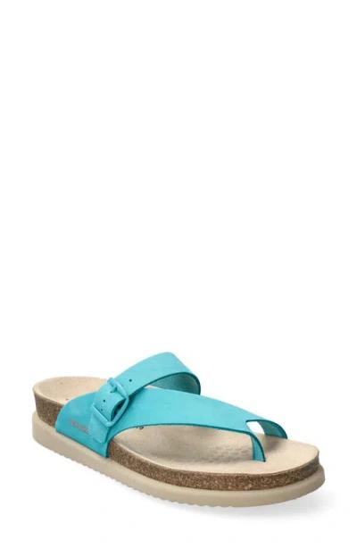 Mephisto Helen Toe Loop Sandal In Turquoise