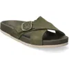 Mephisto Kennie Platform Slide Sandal In Loden